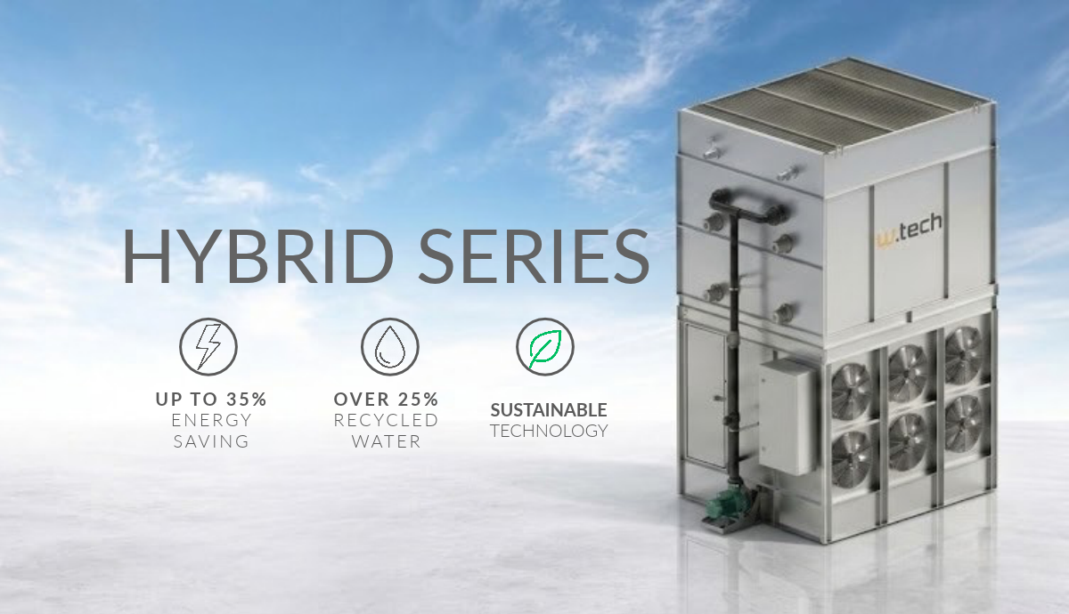 Nuova serie Hybrid W-tech: l’evoluzione sostenibile del raffreddamento industriale