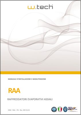 Manuale di installazione e manutenzione Raffreddatori Evaporativi Assiali serie RAA