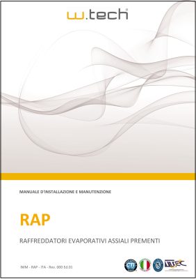 Manuale di installazione e manutenzione Raffreddatori Evaporativi Assiali Prementi serie RAP