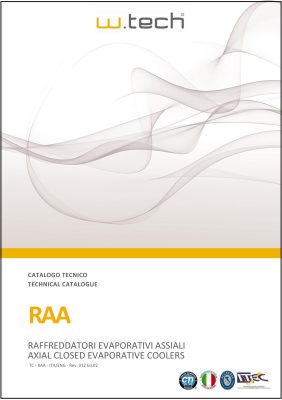 Catalogo e dati tecnici Raffreddatori Evaporativi Assiali serie RAA