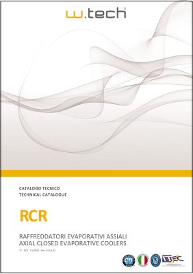 Catalogo e dati tecnici Raffreddatori Centrifughi Ribassati serie RCR